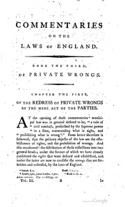 Commentaries On The Laws Of England : In Four Books