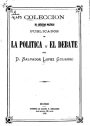 Colección de artículos políticos publicados en la política y el debate