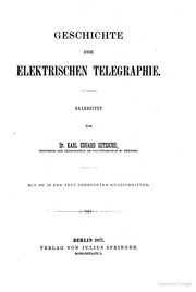Handbuch Der Elektrischen Telegraphie. ...