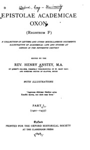Epistolae Academicae Oxon
