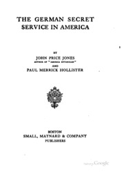 The German Secret Service In America