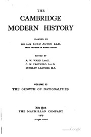 The Cambridge Modern History