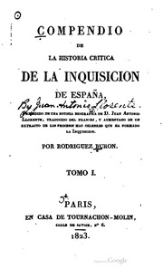 Compendio de la historia critica de la inquisicion de España