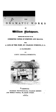 The Dramatic Works Of William Shakspeare