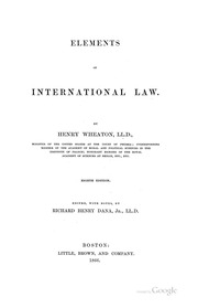The Elements Of International Law