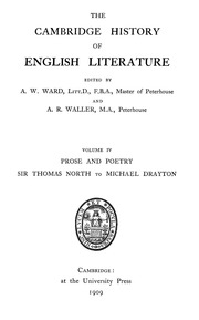 The Cambridge History Of English Literature
