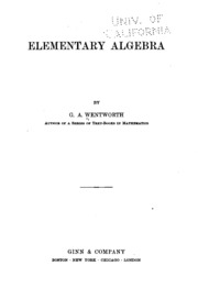 Elementary Algebra