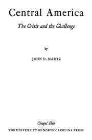 Central America The Crisis And The Challenge