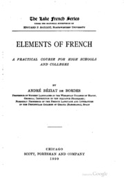 Elements Of French;