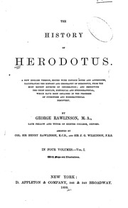 The History Of Herodotus. A New English Version