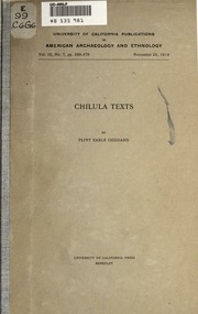 Chilula Texts