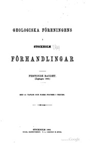 Geologiska föreningens i Stockholm förhandlingar