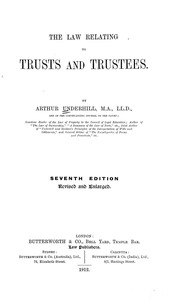 The Law Relating To Trusts And Trustees