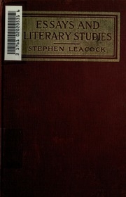 Essays And Literary Studies