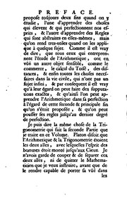 Cours de mathematique : qui comprend toutes les parties les plus utiles & les plus necessaires à un homme de guerre & à tous ceux qui se veulent perfectionner dans cette science