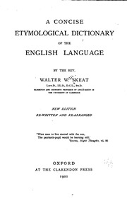 A Concise Etymological Dictionary Of The English Language