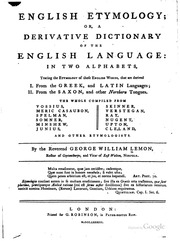 English Etymology