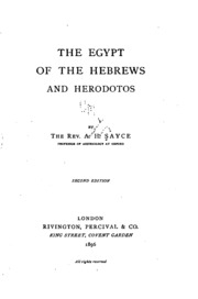 The Egypt Of The Hebrews And Herodotos