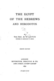 The Egypt Of The Hebrews And Herodotos