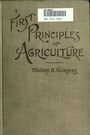 First Principles Of Agriculture. By Edward V. Voorhees ..