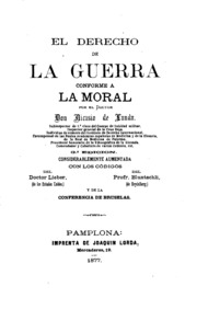El derecho de la guerra conforme a la moral