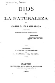 Dios en la naturaleza