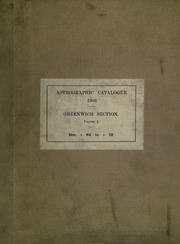 Astrographic Catalogue 1900.0 Greenwich Section Dec. 64 To 90. From Photographs Taken And Measured At The Royal Observatory, Greenwich