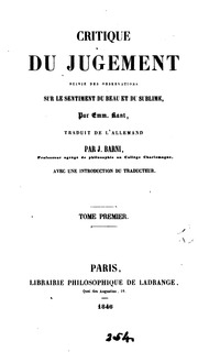 Critique Du Jugement