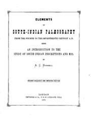 Elements of South-Indian Palæography, from the Fourth to the Seventeenth ...