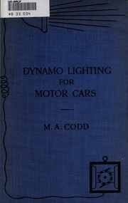 Dynamo Lighting For Motor Cars