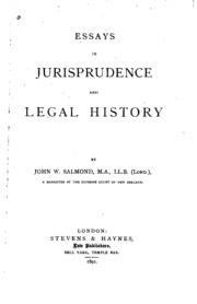 Essays In Jurisprudence And Legal History