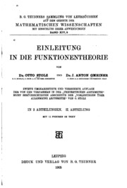Einleitung In Die Funktionentheorie
