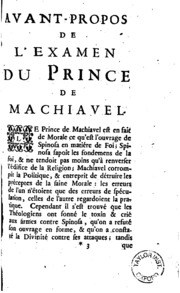Examen Du Prince De Machiavel