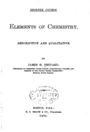 عناصر الكيمياء: وصفية ونوعية