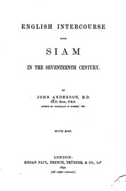 English Intercourse With Siam In The Seventeenth Century