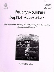 Annual Of The Brushy Mountain Baptist Association