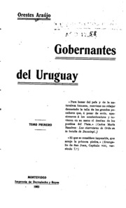 Gobernantes del Uruguay ..