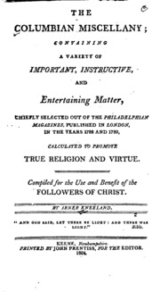 The Columbian Miscellany;
