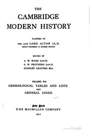 The Cambridge Modern History