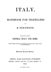 Italy : Handbook For Travellers