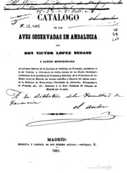 Catálogo de las aves observadas en Andalucía