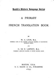 A Primary French Translation Book