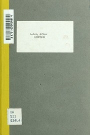 Georgien; Natur, Sitten Und Bewohner