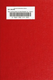 The Communism Of John Ruskin; Or, 