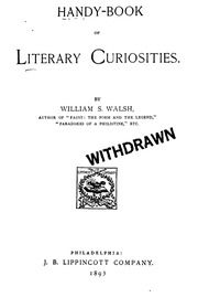 Handy-book Of Literary Curiosities
