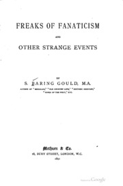 Freaks Of Fanaticism And Other Strange Events