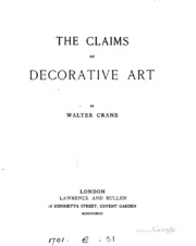 The Claims Of Decorative Art