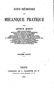 Aide-mémoire de mécanique pratique