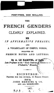 The French Genders Clearly Explained [&c.].