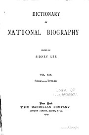 The Dictionary Of National Biography